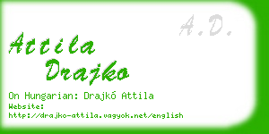 attila drajko business card